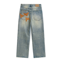 Light Wash Dove Denim Pants Light Mud Wash