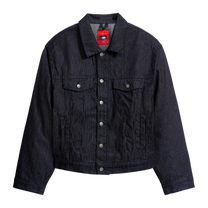 Stripe Dove Denim Jacket Dark Blue