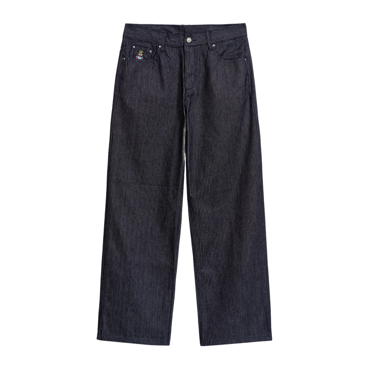 Stripe Dove Denim Pants Dark Blue