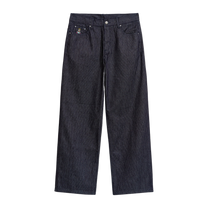 Stripe Dove Denim Pants Dark Blue