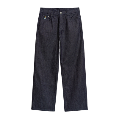 Stripe Dove Denim Pants Dark Blue