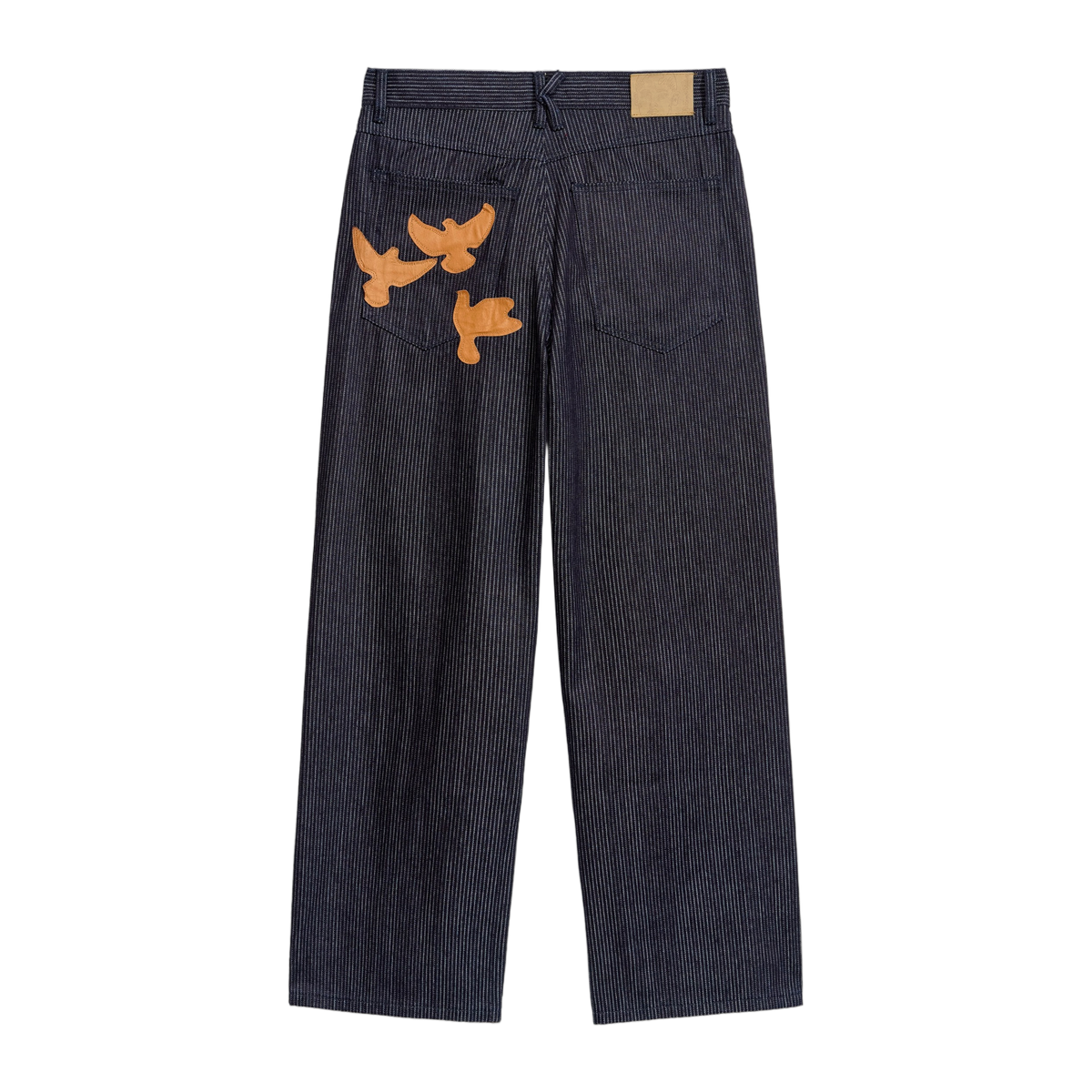 Stripe Dove Denim Pants Dark Blue