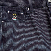 Stripe Dove Denim Pants Dark Blue