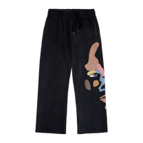 Side Eye Face Sweats Black