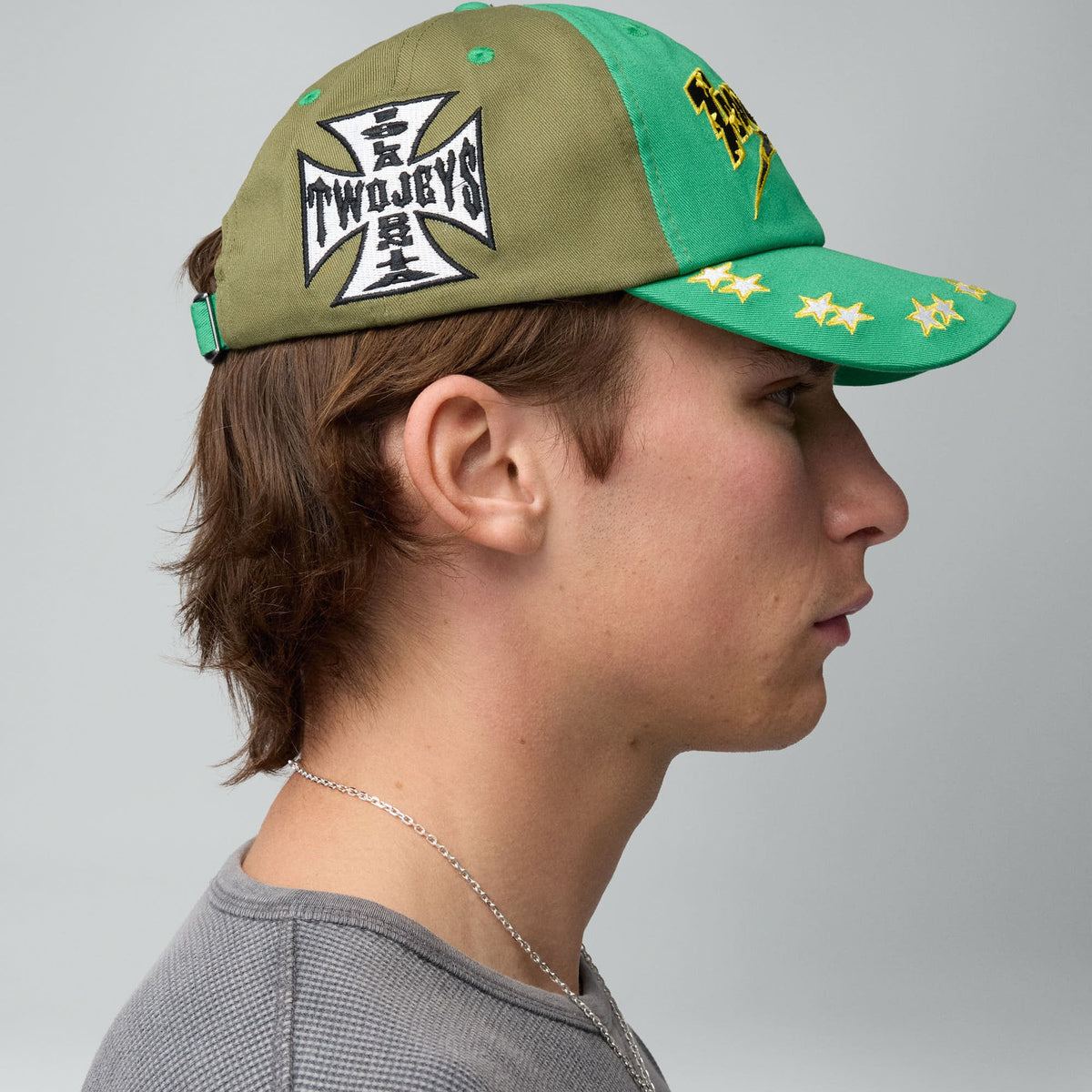 Embroidered Green Dad Cap