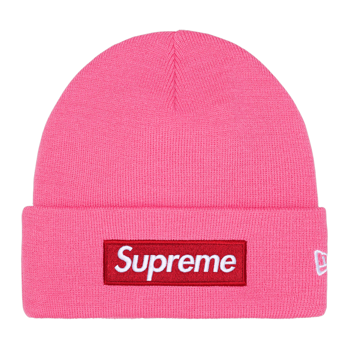Supreme New Era Box Logo Beanie 'Magenta' · kolab