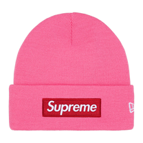 Supreme New Era Box Logo Beanie 'Magenta' · kolab