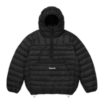 Supreme Micro Down Half Zip Hooded Pullover 'Black' · kolab