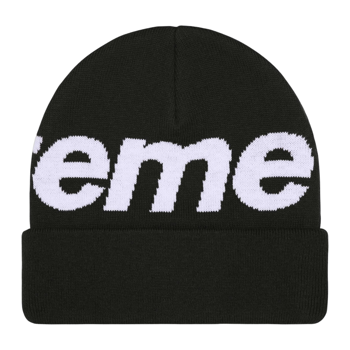 Supreme Big Logo Beanie 'Black' · kolab