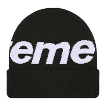 Supreme Big Logo Beanie 'Black' · kolab