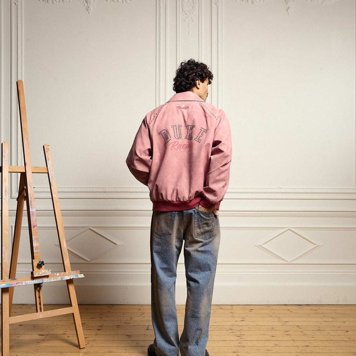 DR4 Sun Faded Rose Bomber Jacket