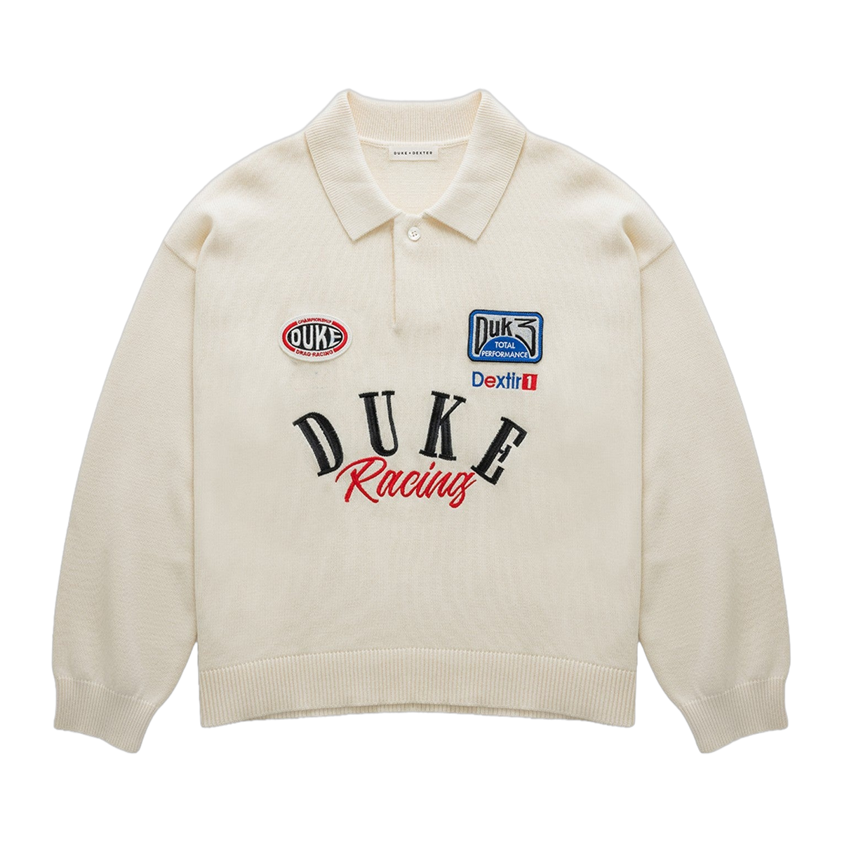 DR4 Cream Racing Polo