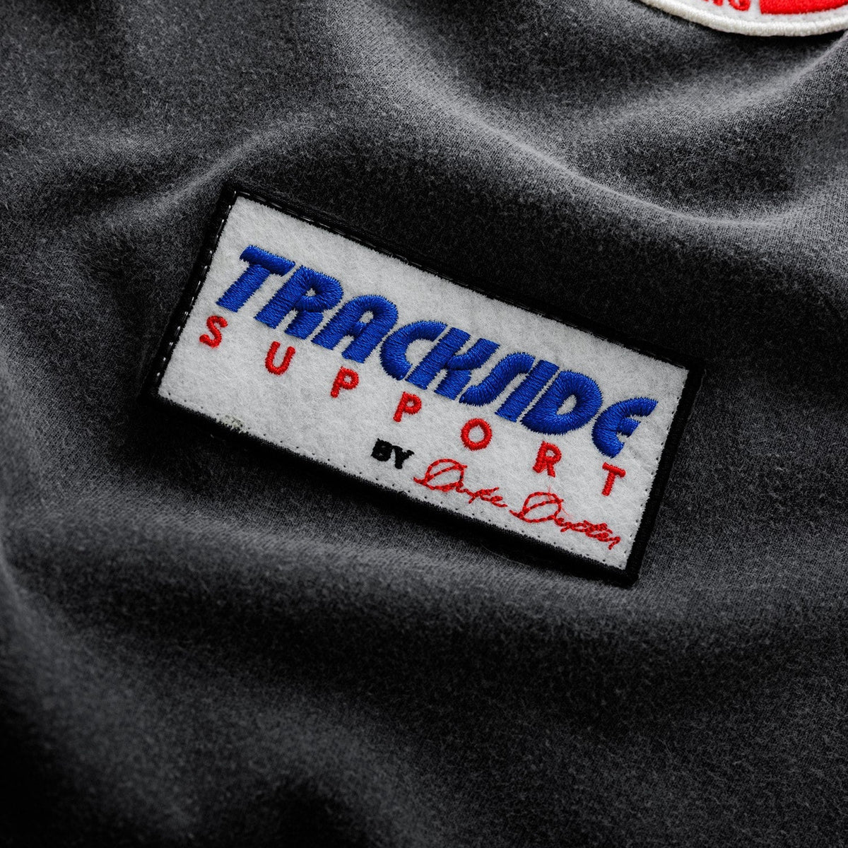 DR4 Washed Black Track Long Sleeve Top