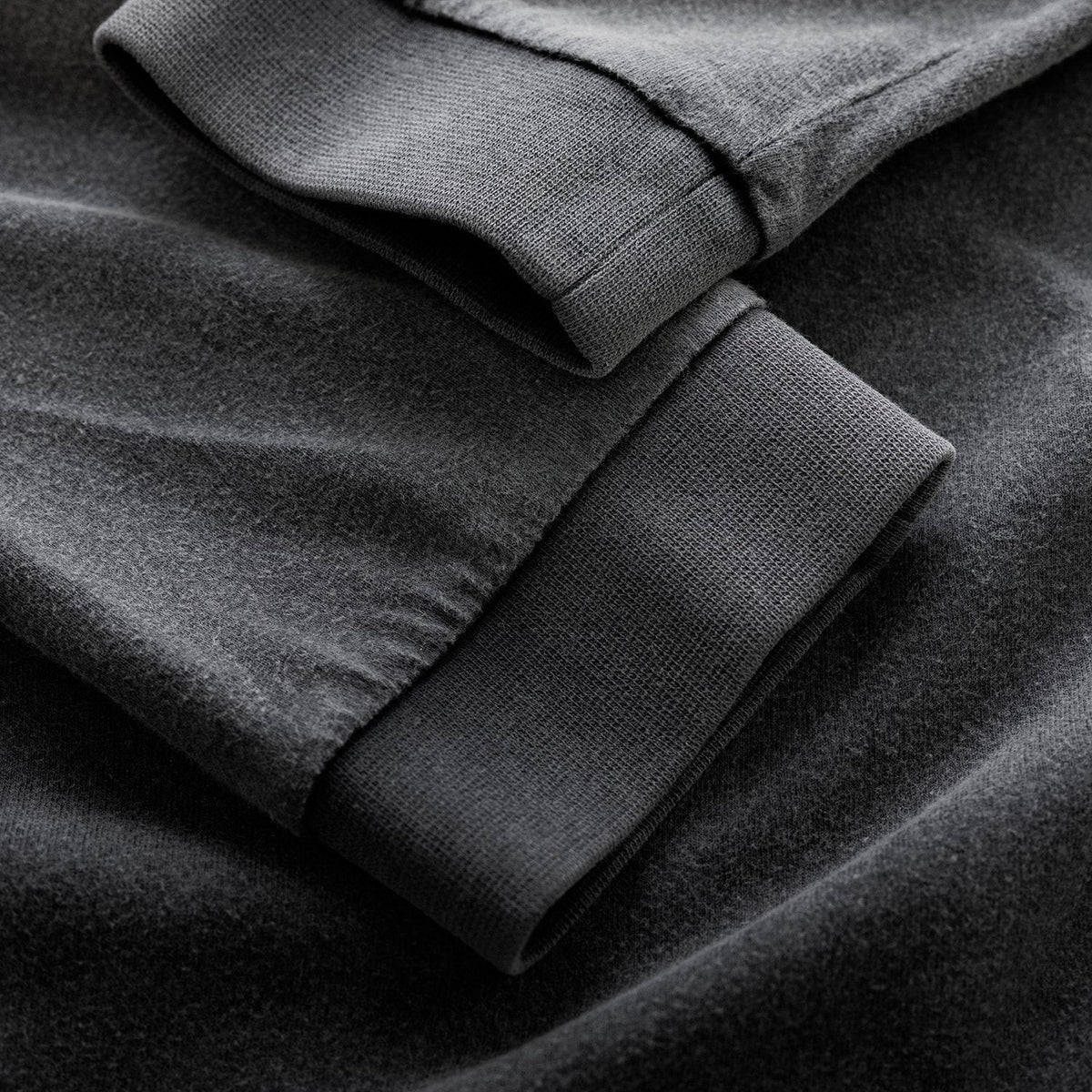 DR4 Washed Black Track Long Sleeve Top