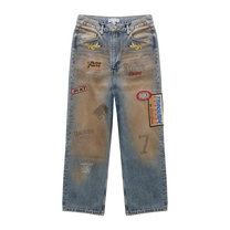 DR4 Trackside Washed Denim Blue Jeans