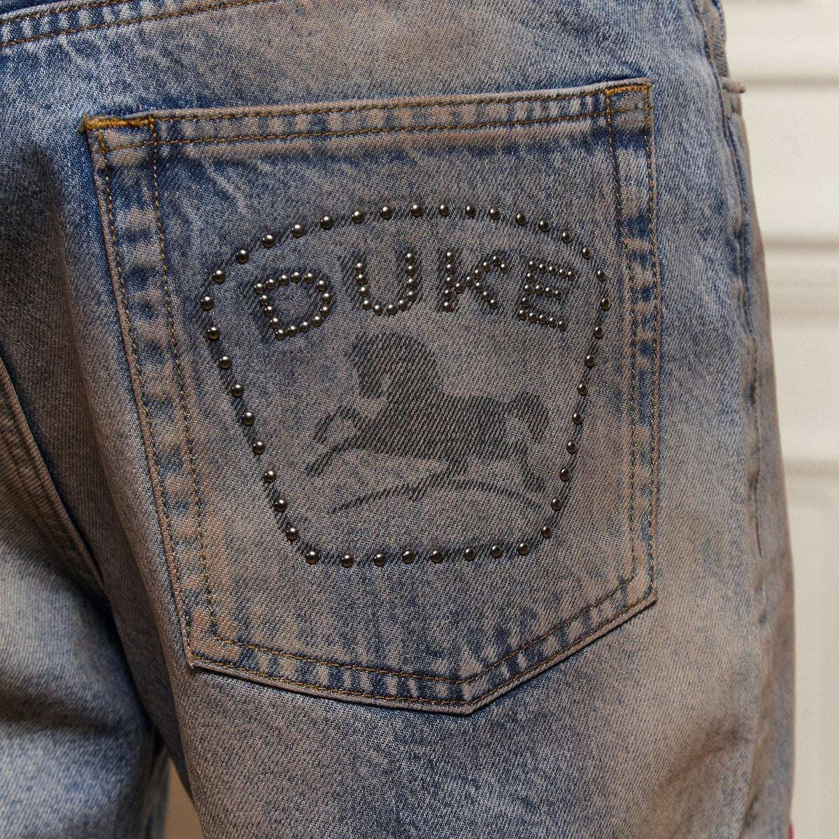DR4 Trackside Washed Denim Blue Jeans