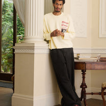 MC It's The Place To Go Cream Knitted Crewneck