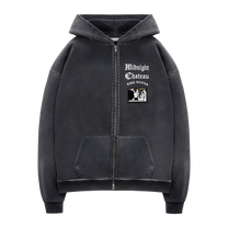 MC Washed Black Zip Hoodie