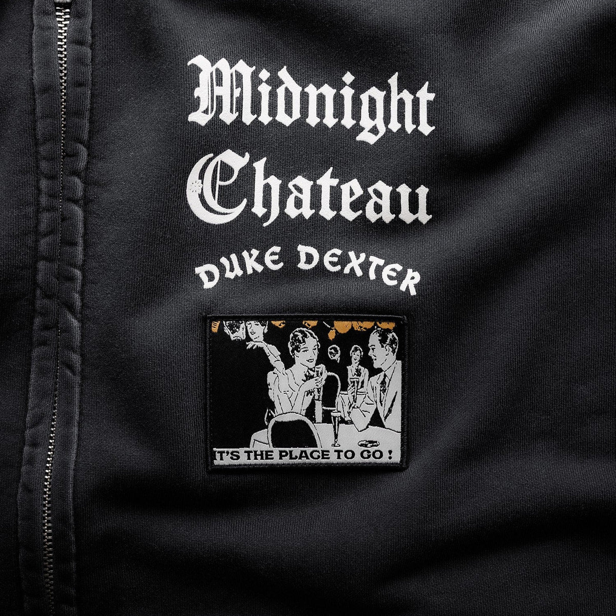 MC Washed Black Zip Hoodie