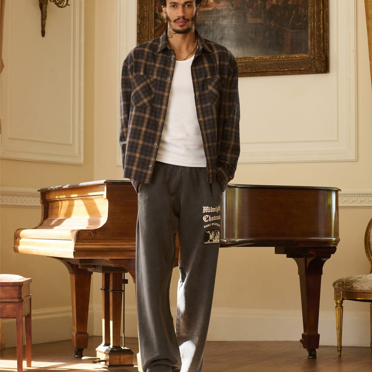 MC Washed Black Track Pant