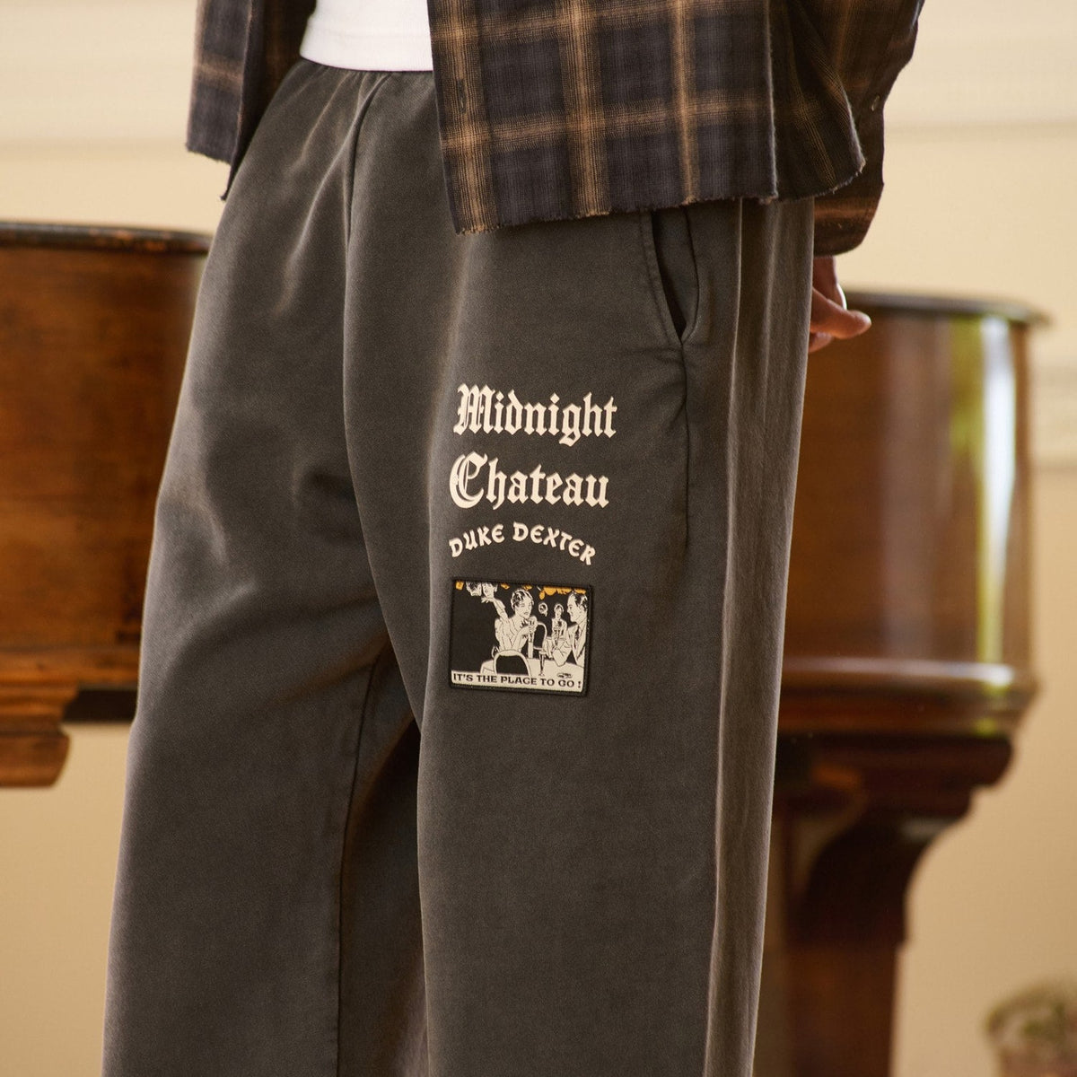MC Washed Black Track Pant