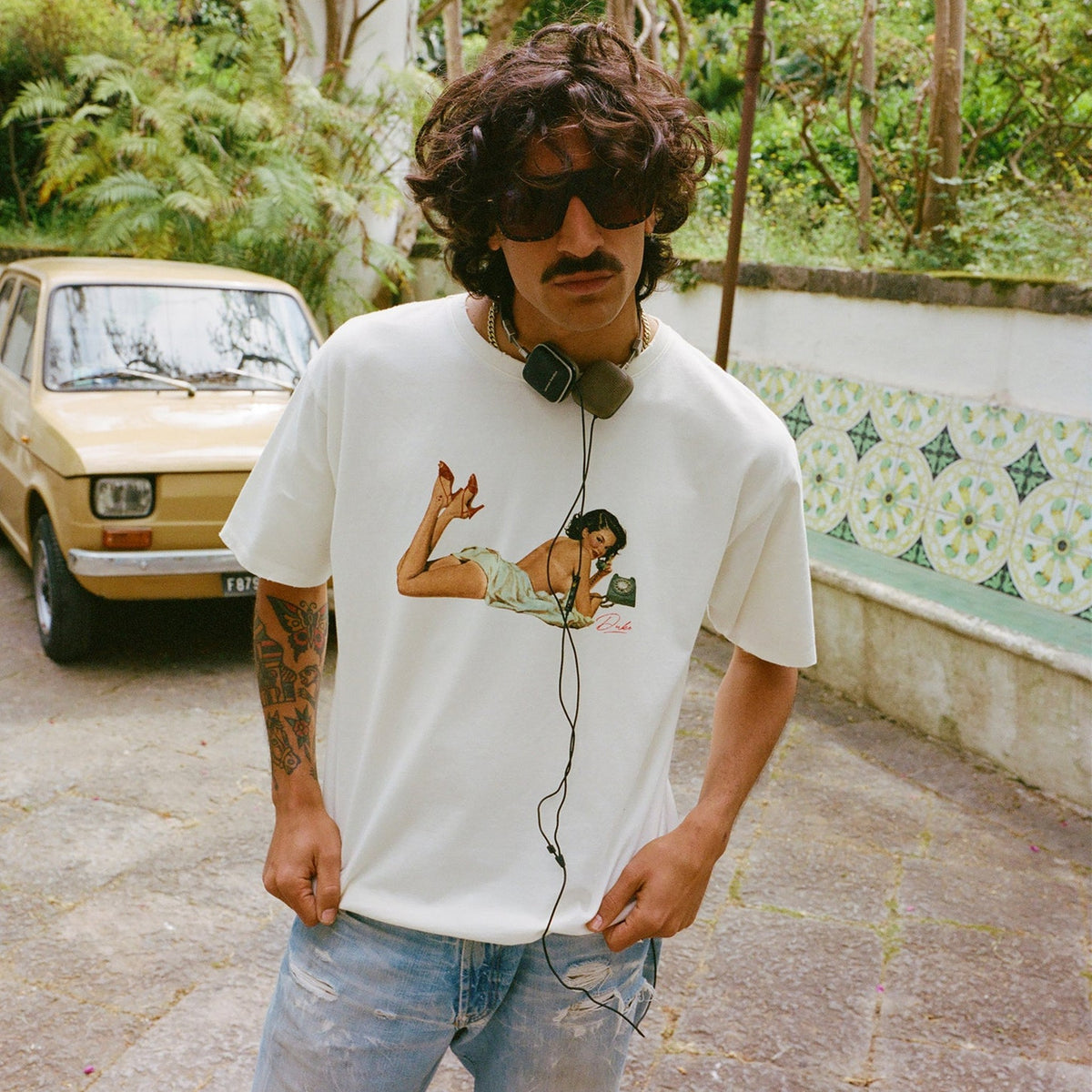 Pin Up I Vintage White T-Shirt