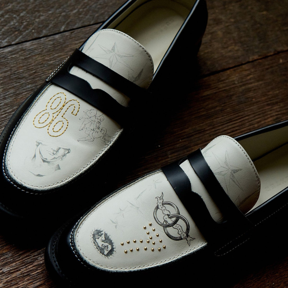 Wilde Midnight Chateau Sketch Penny Loafer