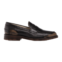 Wilde Black Distressed Penny Loafer