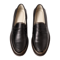 Wilde Black Distressed Penny Loafer