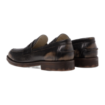 Wilde Black Distressed Penny Loafer