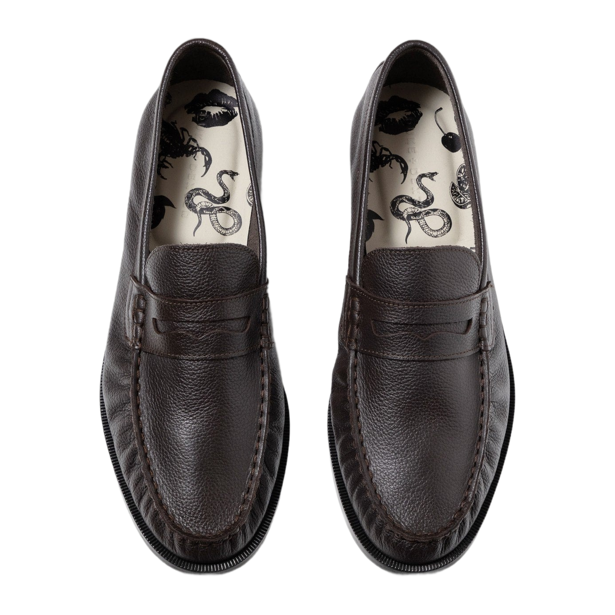 Ezra Brown Pebble Ruched Loafer