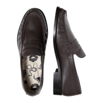 Ezra Brown Pebble Ruched Loafer