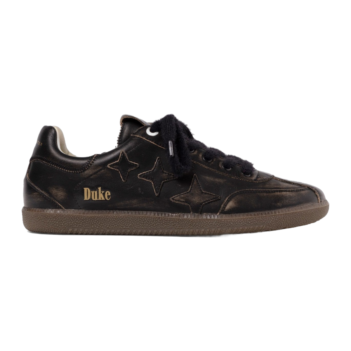 Plus Duke Black Distressed Sneaker
