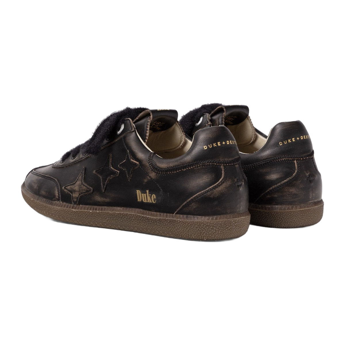 Plus Duke Black Distressed Sneaker