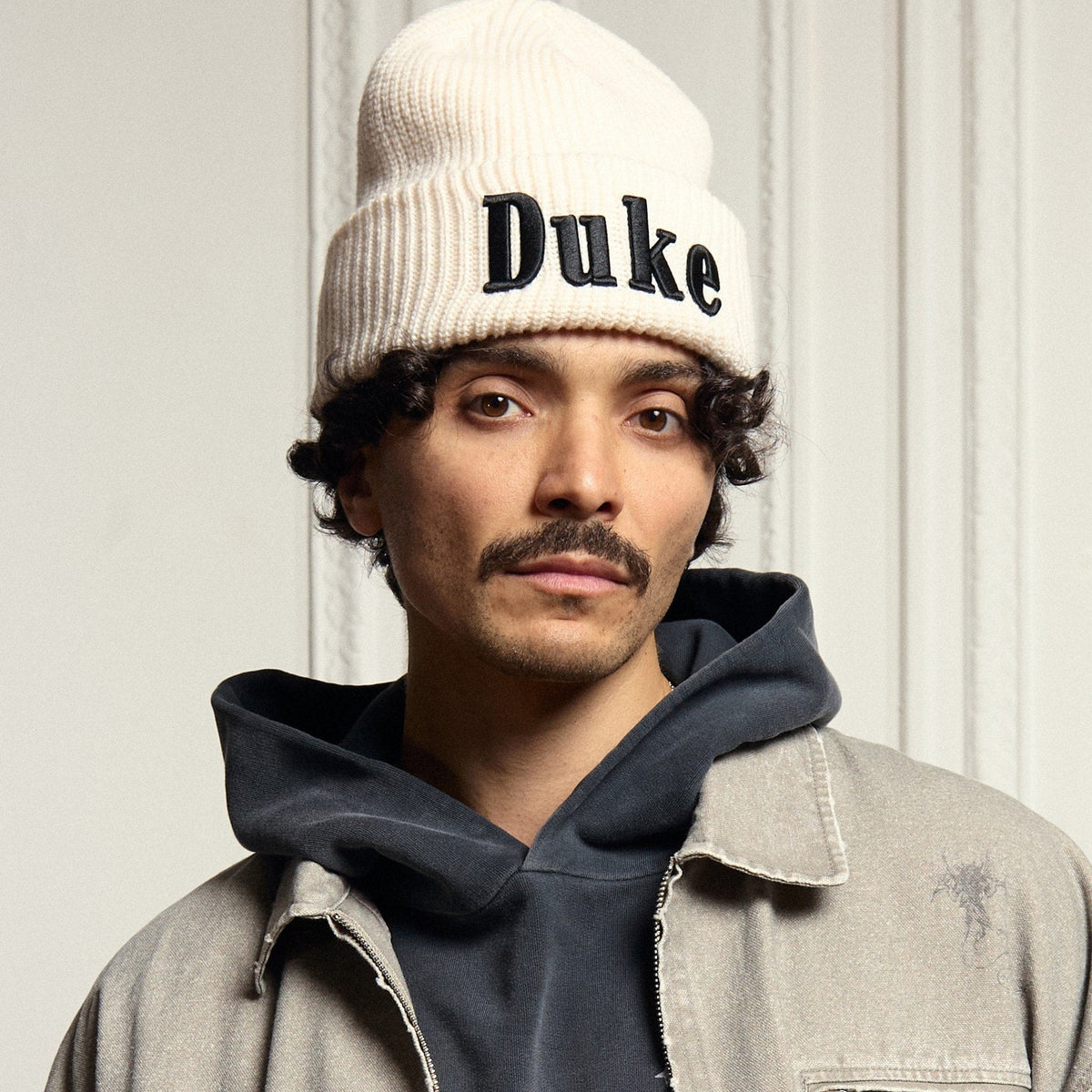 Duke Cream Beanie