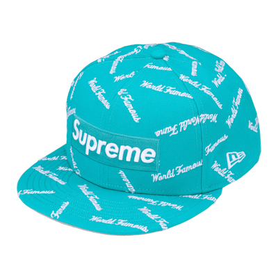 Supreme World Famous Box Logo New Era Teal