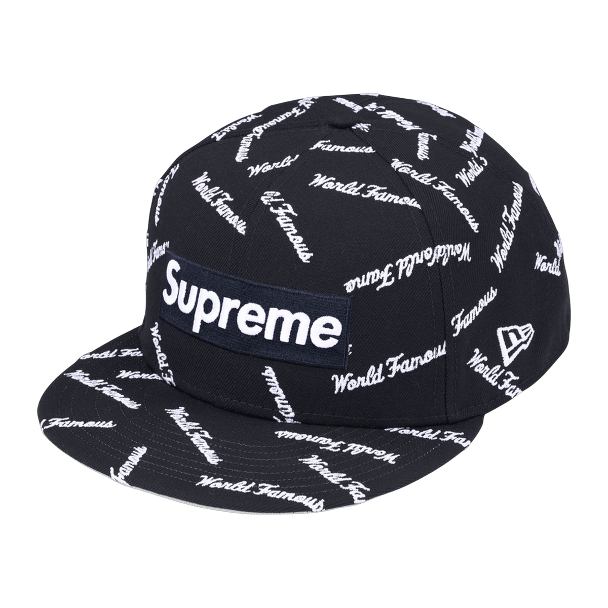 Supreme World Famous Box Logo New Era Navy · kolab