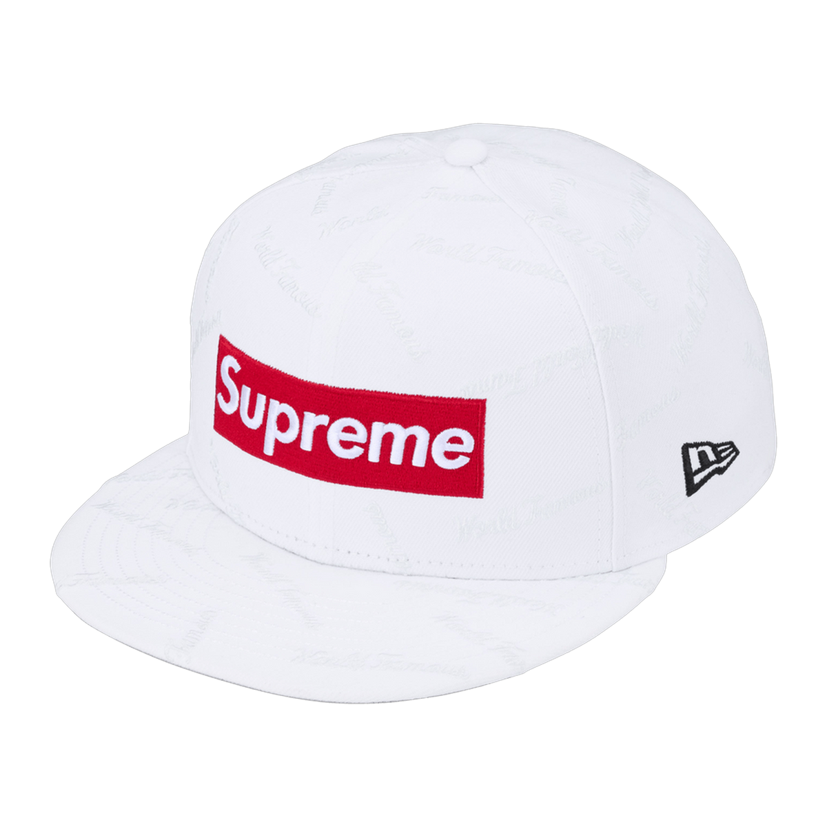 Supreme World Famous Box Logo New Era White · kolab