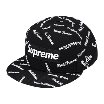 Supreme World Famous Box Logo New Era Black