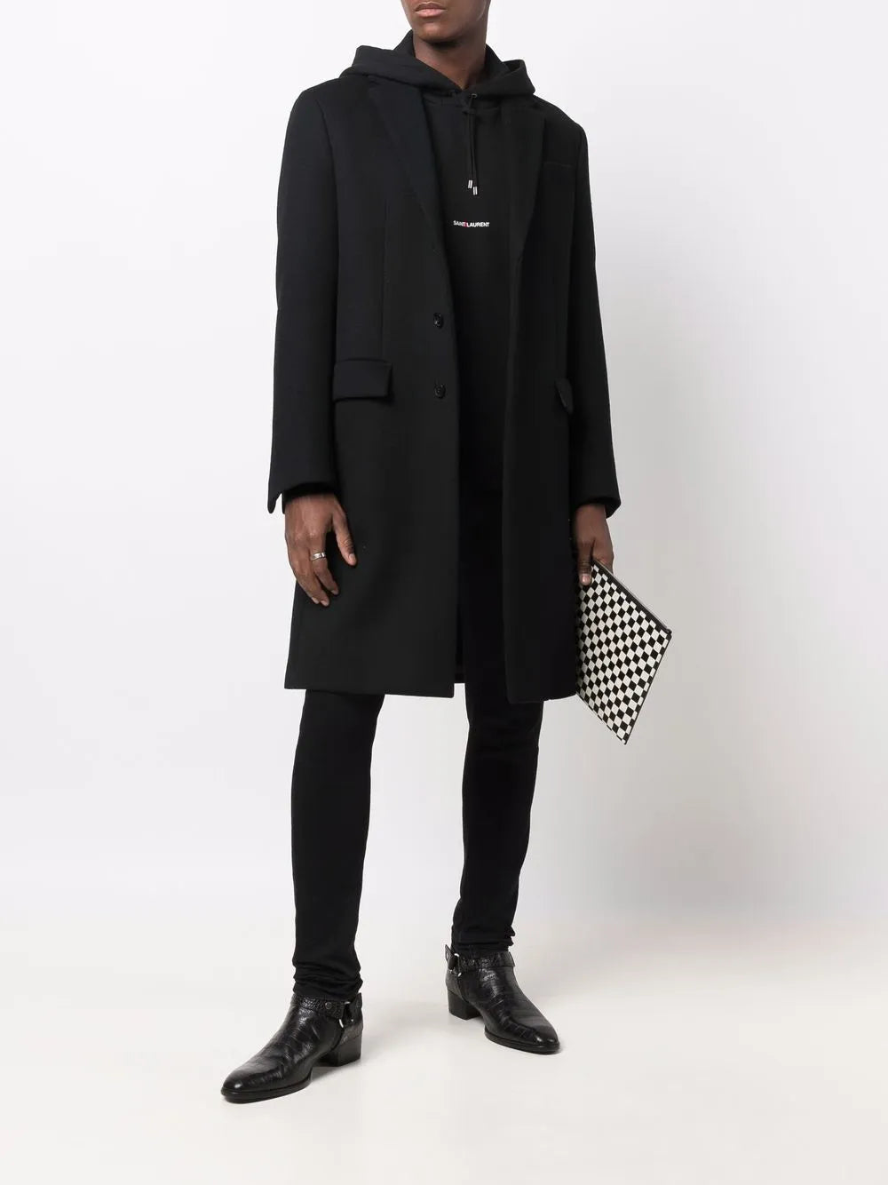 Hoodie Signature - Saint Laurent - Black
