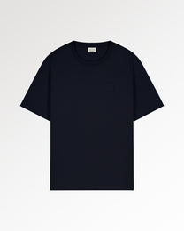 T-Shirt Embroidered Knot Melange Navy