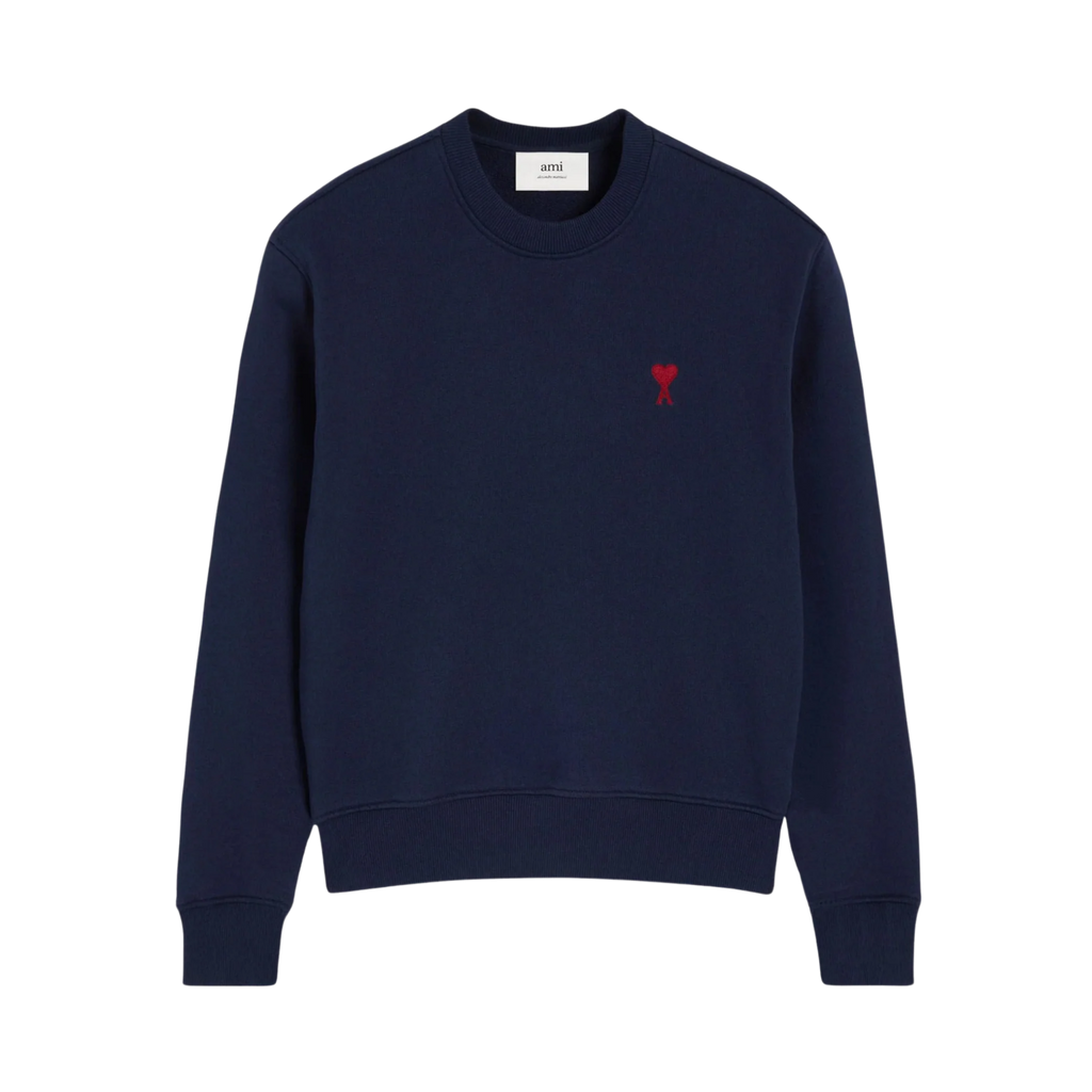 Sweatshirt Ami De Coeur Bleu Marine Rouge