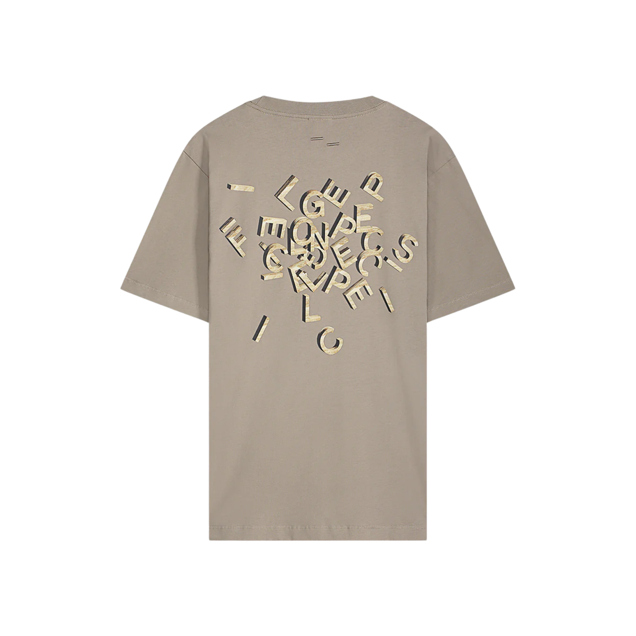 T-shirt Alphabet Travertine Fossil