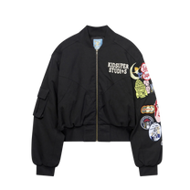 Patches Bomber Jacket Black