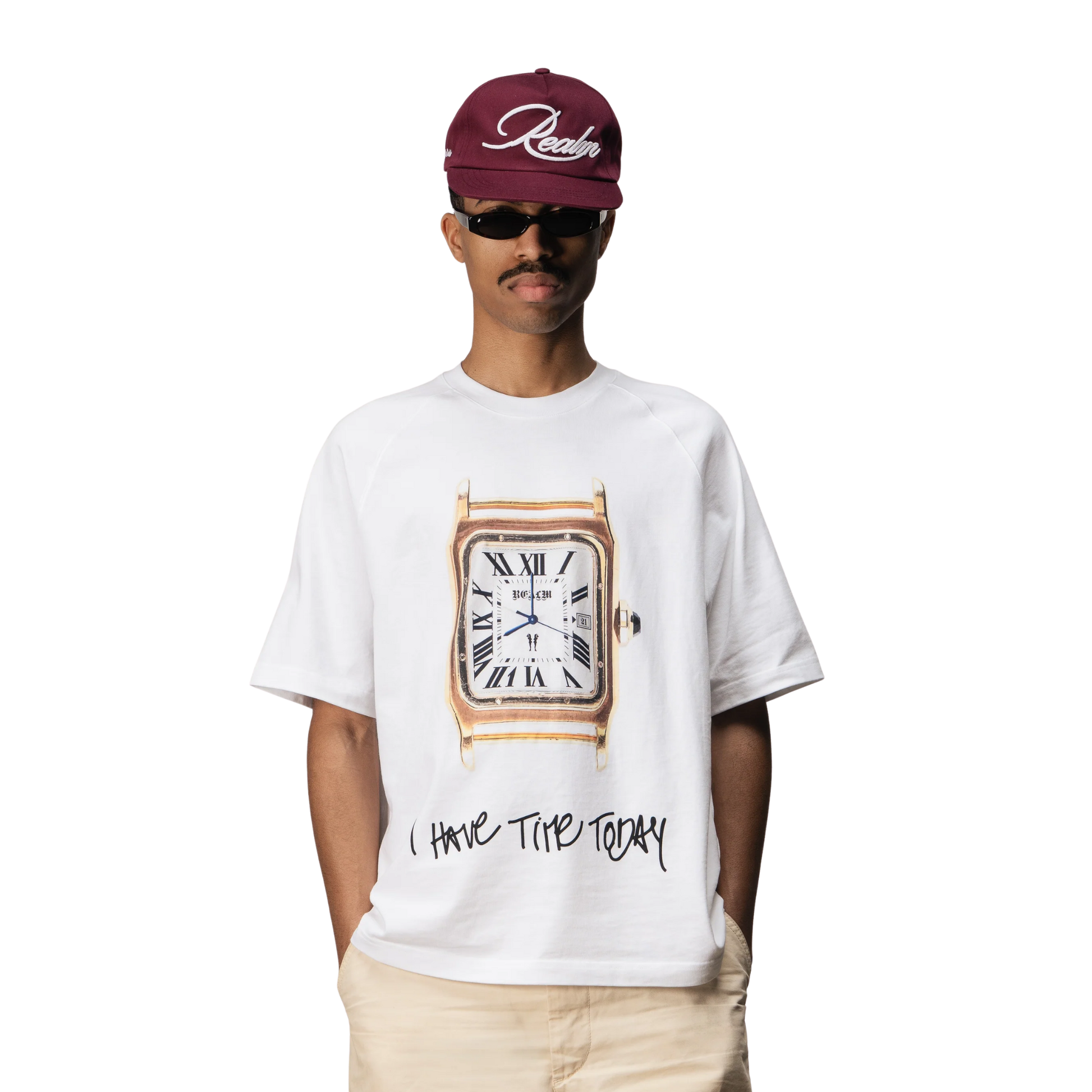Realm Clock Tee White