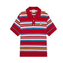 Stripe Oversized Polo Shirt