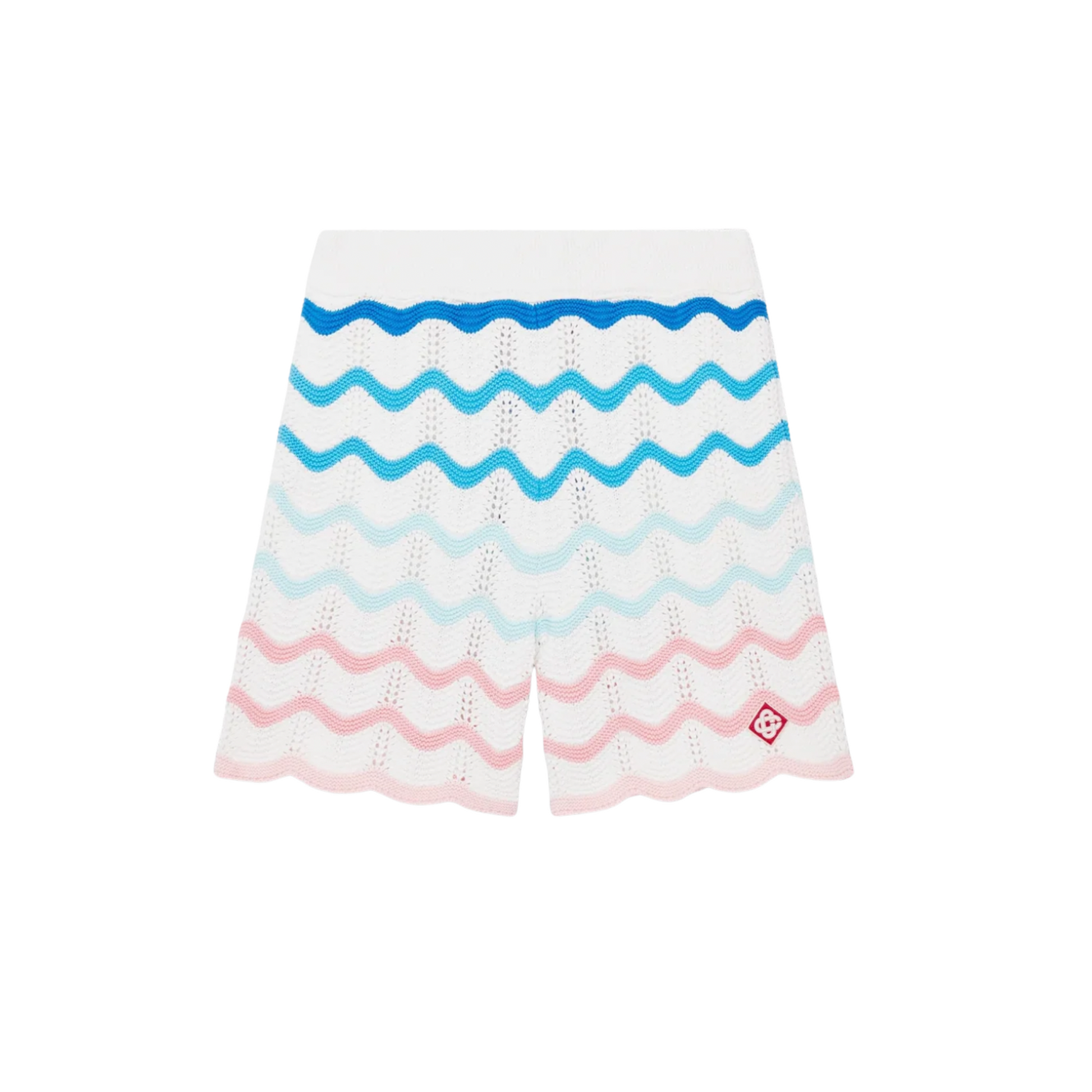 Gradient Wave Crochet Shorts