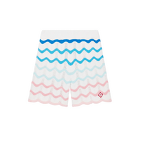 Gradient Wave Crochet Shorts