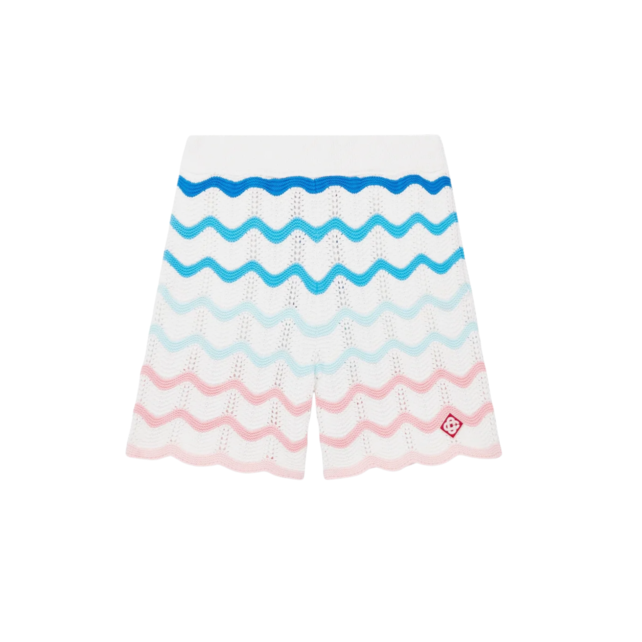 Gradient Wave Crochet Shorts