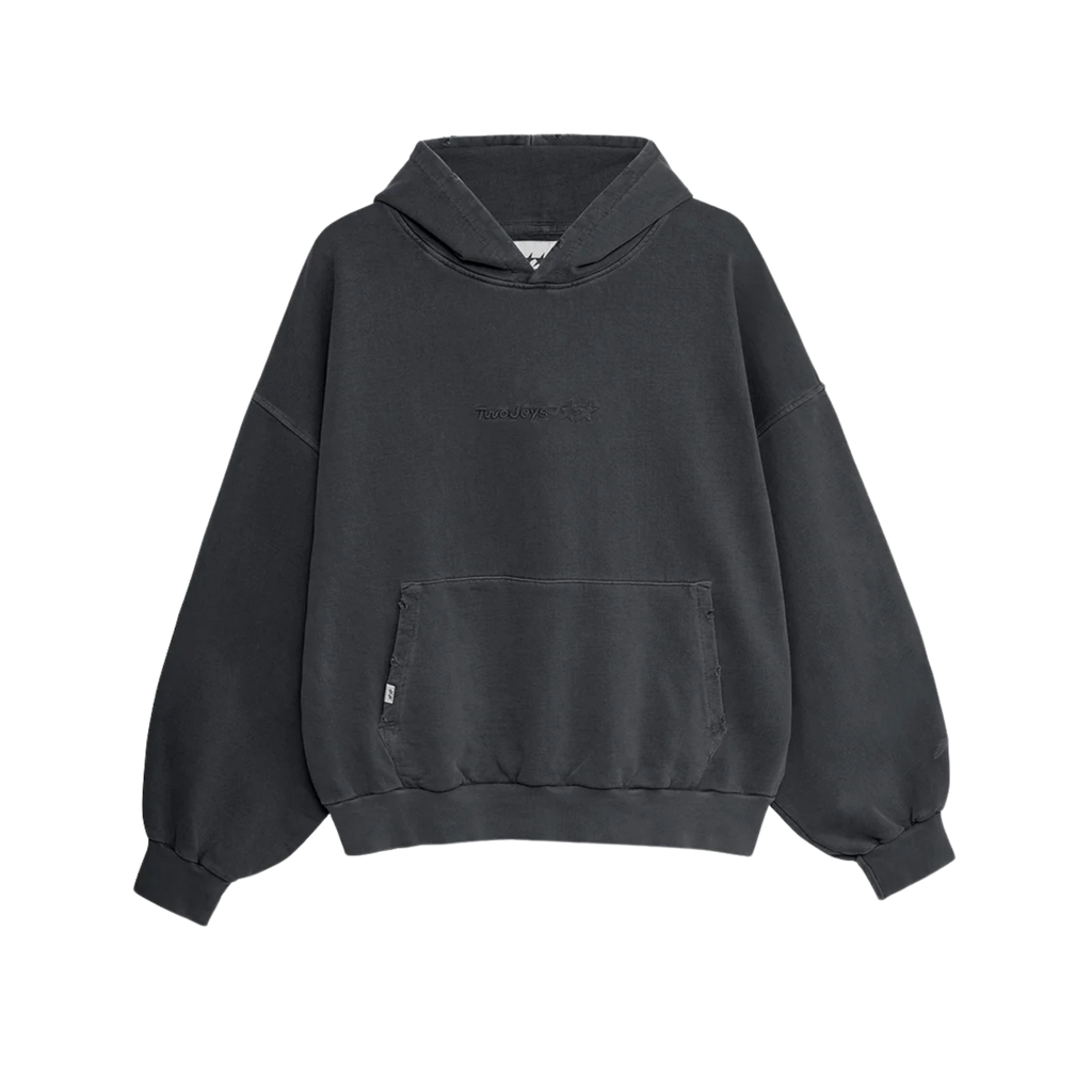Stone Washed Black Icon Hoodie